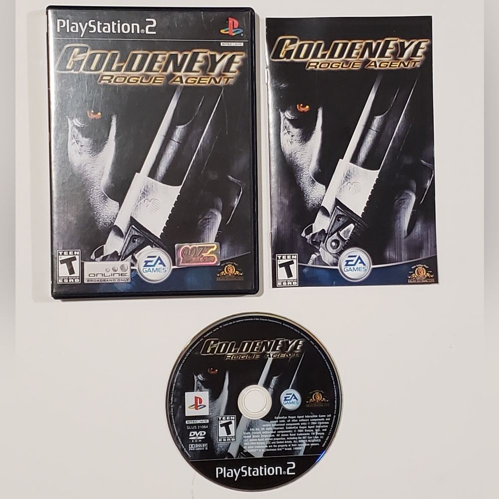 GoldenEye Rogue Agent Sony PlayStation 2 PS2 Complete CIB Tested & Working 2004